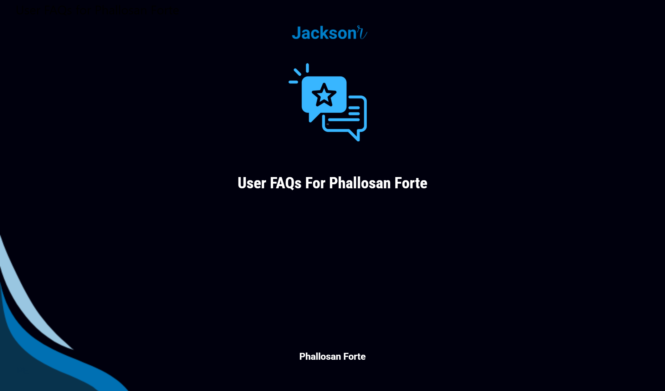 User Faqs For Phallosan Forte